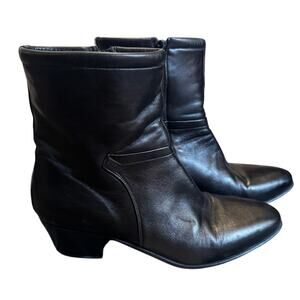 Vintage Stuart Mastrototami Handmade Italian Leather Boots Women’s Size 10.5 M